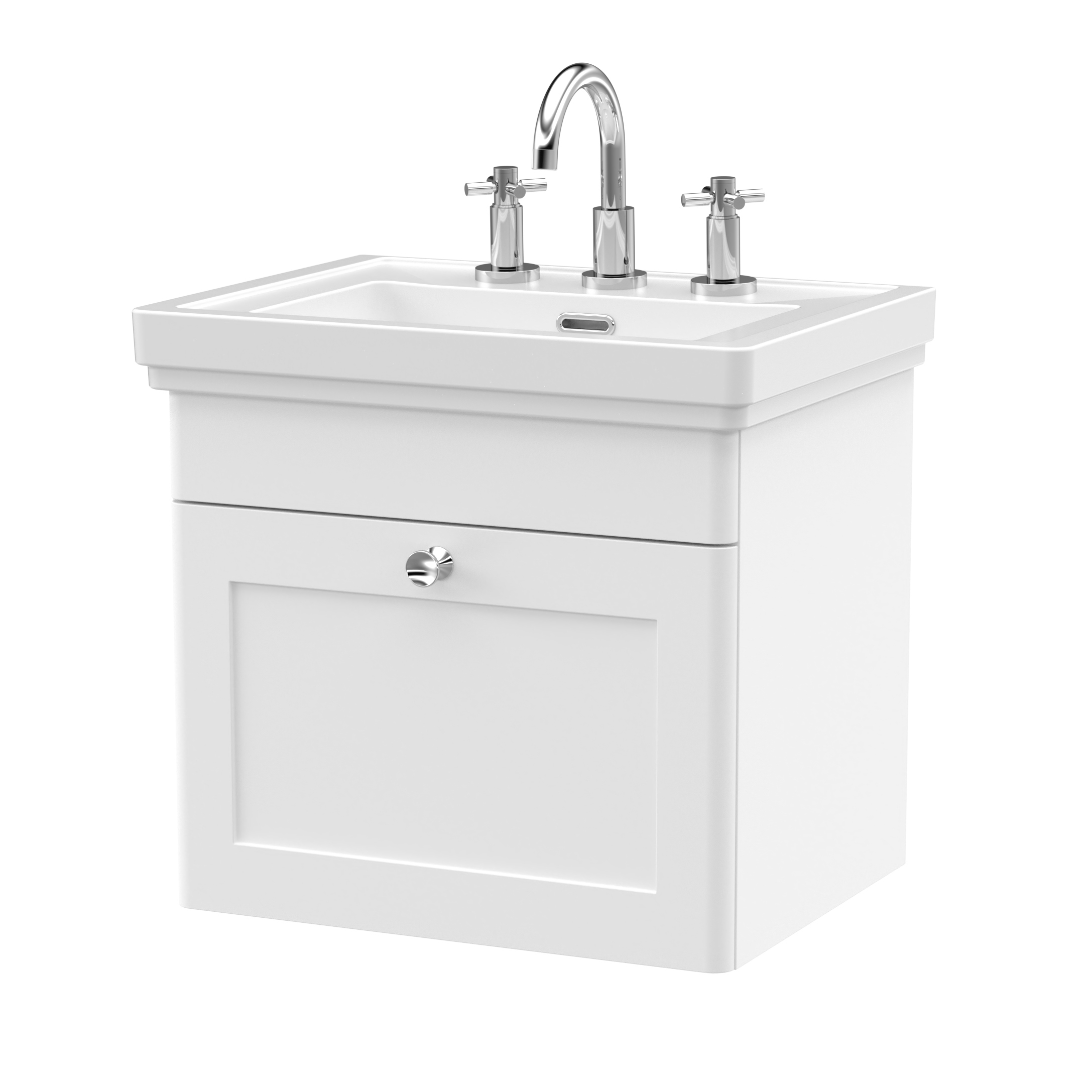 Butler & Rose Ophelia 500mm Wall Mounted 1 Drawer Vanity Unit & Basin