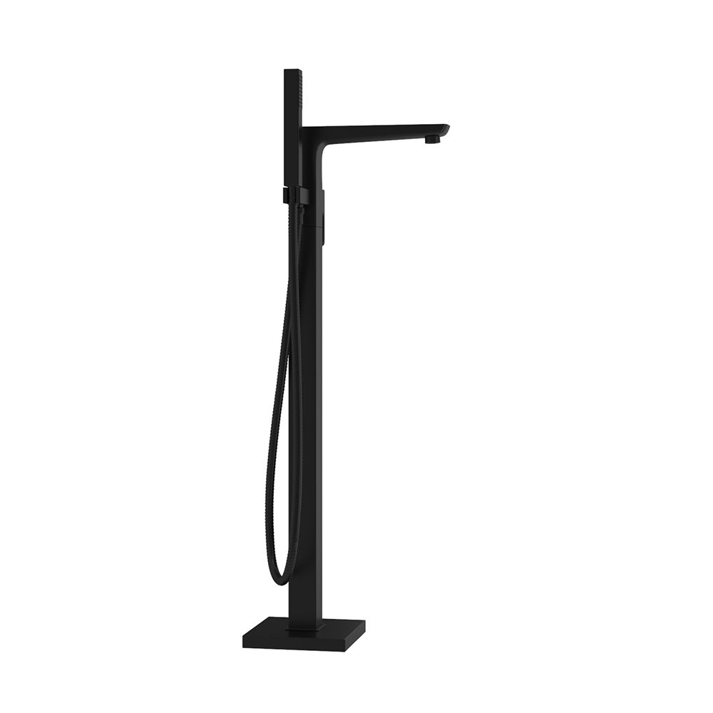 Harbour Status Matt Black Floorstanding Bath Shower Mixer Tap