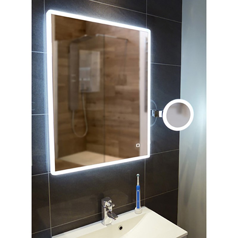 hib. Vega LED Illuminated Rectangular Mirror with Demister Pad & Colour Change LEDs