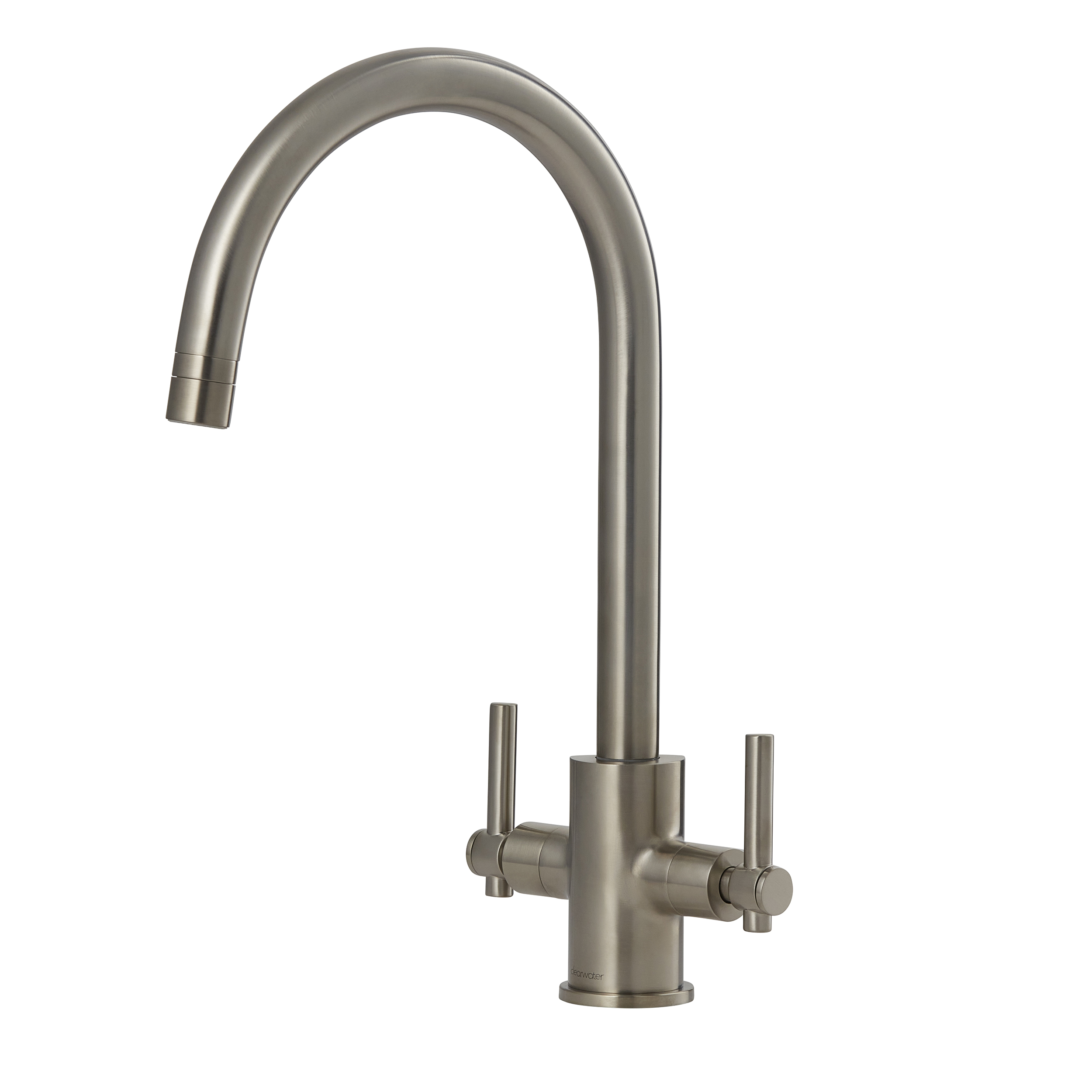 Clearwater Rococo WRAS Approved Twin Lever Mono Kitchen Mixer with Swivel Spout