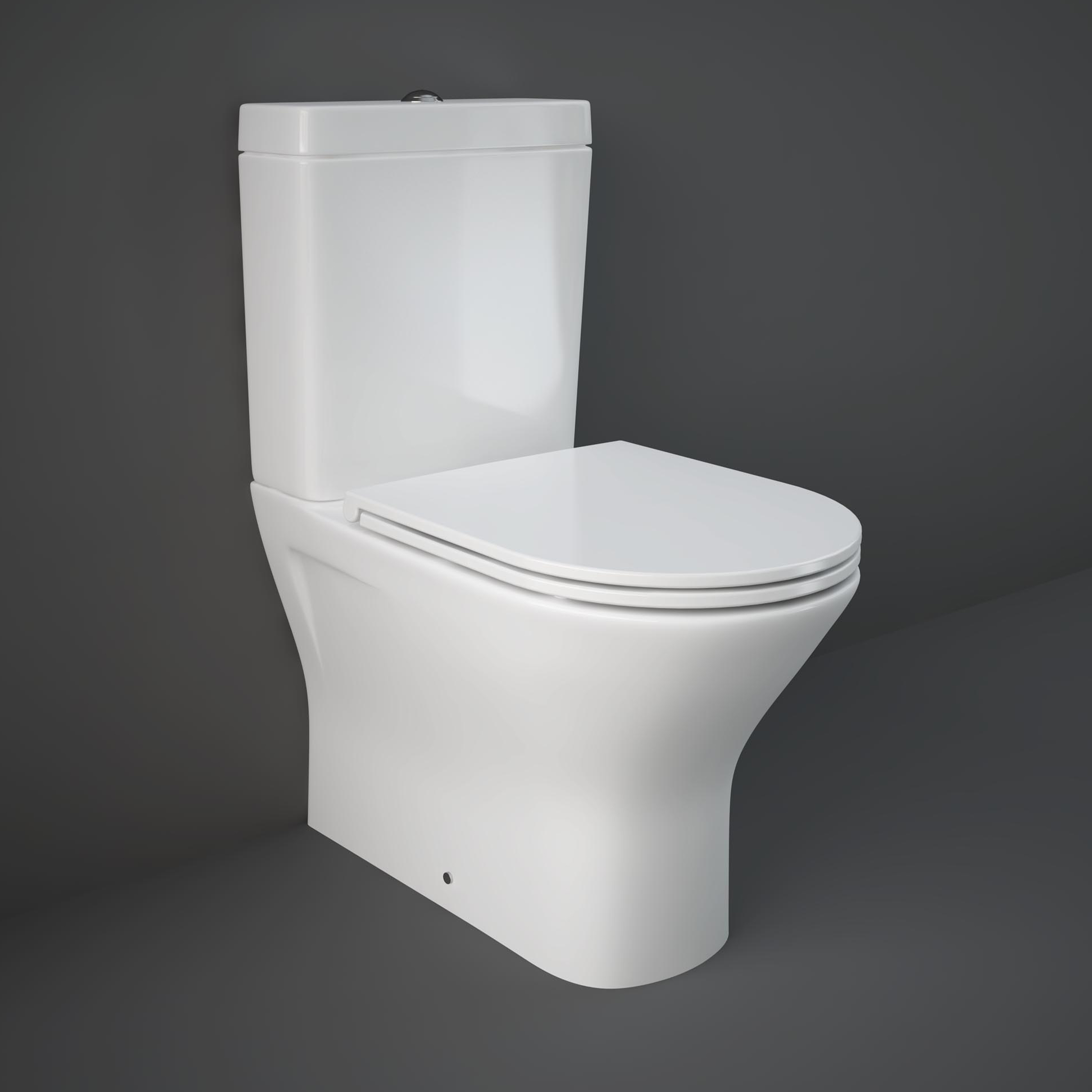 RAK Resort Mini Rimless Fully Back to Wall Toilet & Soft Close Seat