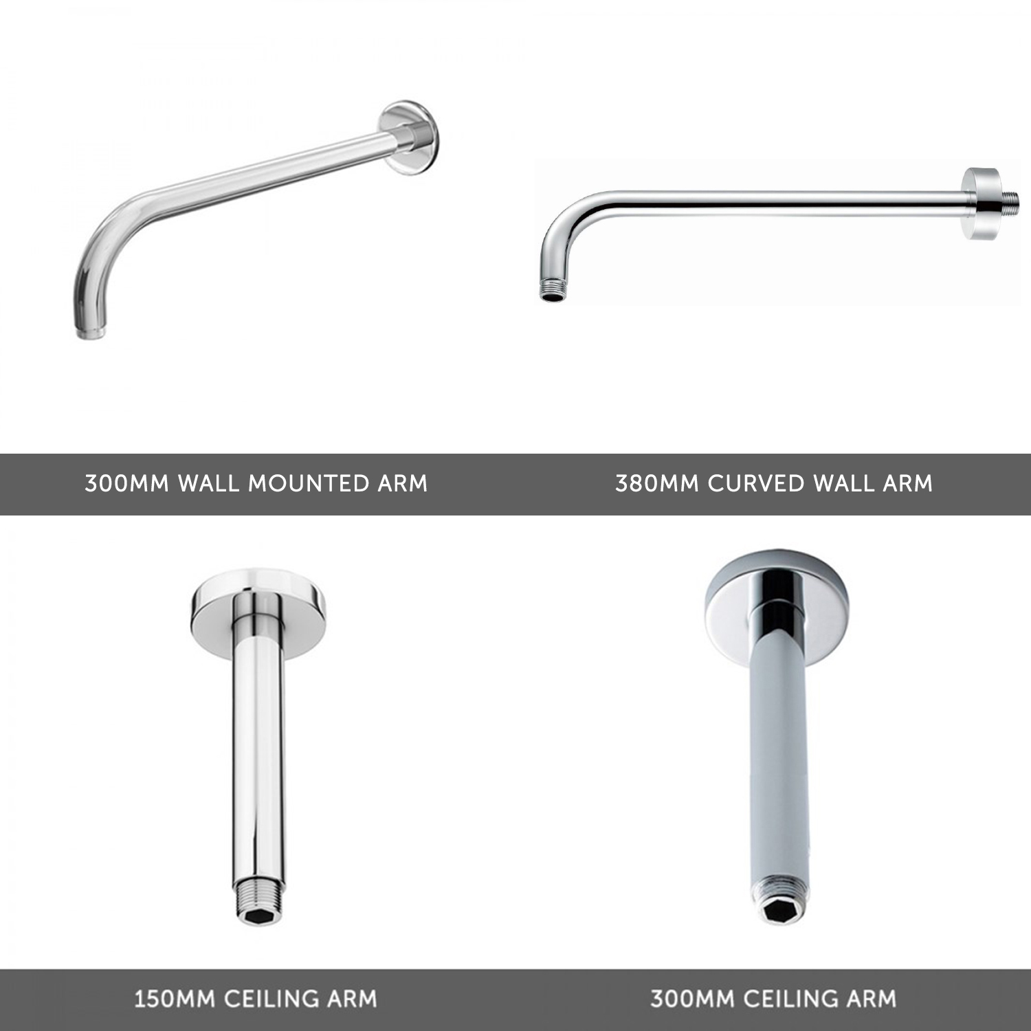 Natasha Concealed Thermostatic Shower Valve & ABS Fixed Shower Head
