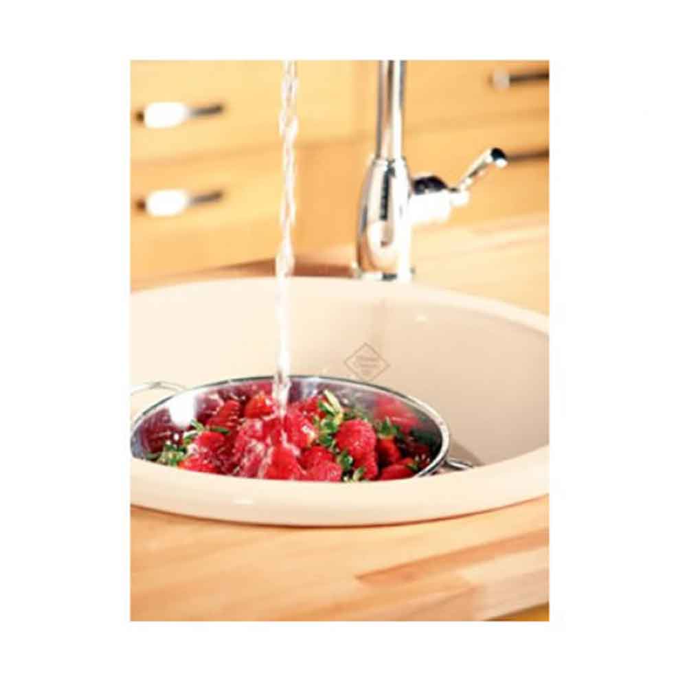 Shaws Classic Round Ceramic Single Bowl Kitchen Sink - 460mm