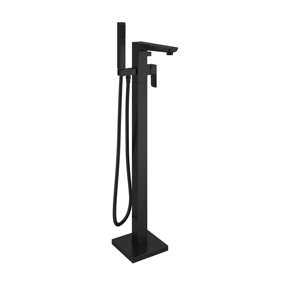 Harbour Status Matt Black Floorstanding Bath Shower Mixer Tap