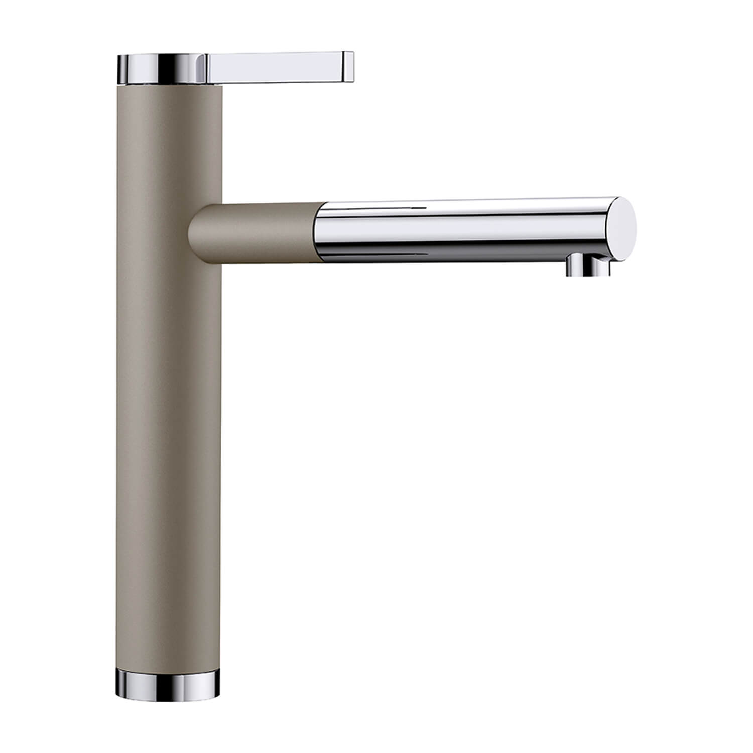 Blanco Linee-S Single Lever Pull Out Kitchen Mixer Tap with Silgranit Matching Finish