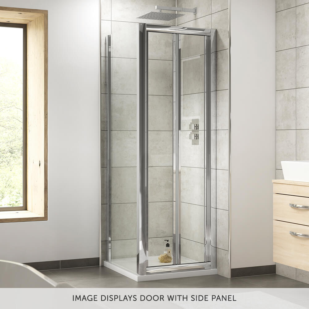 Harbour Primrose Bi-Fold Shower Door & Optional Side Panel