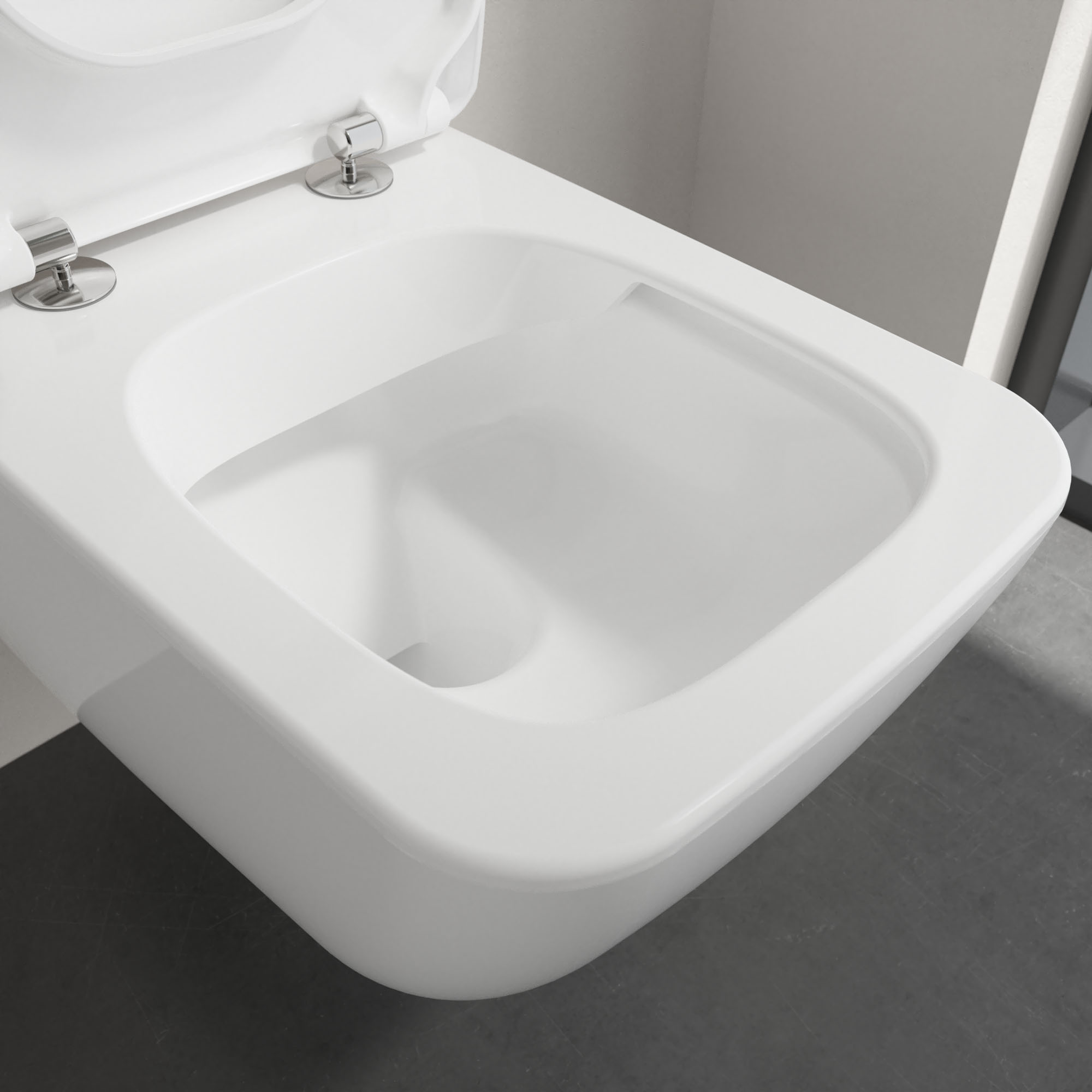 Villeroy & Boch Venticello Rimless Wall Mounted Toilet and Soft Close Toilet Seat