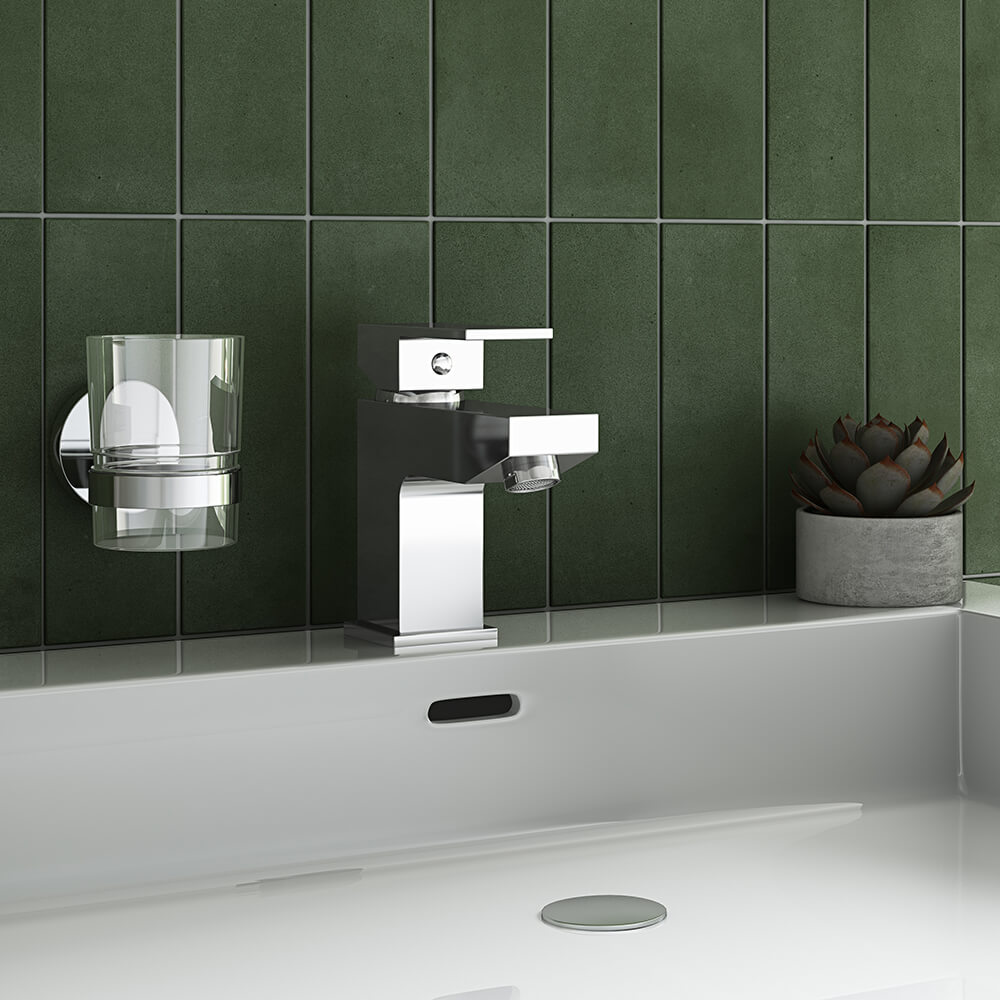 Vellamo Forte Mono Basin Mixer Tap & Waste