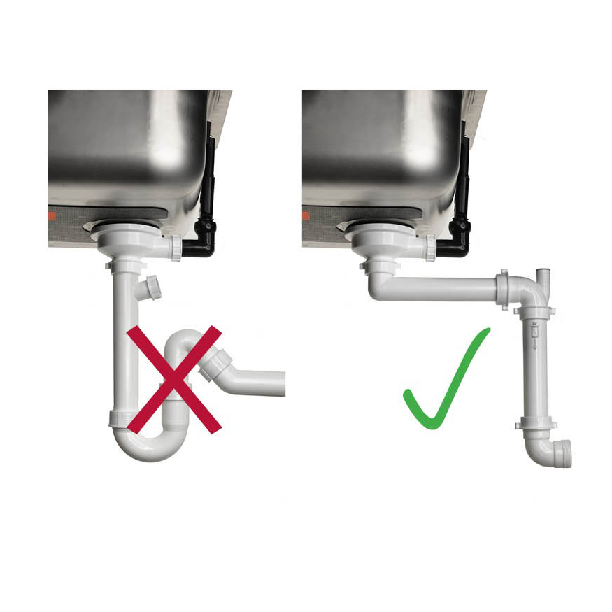 Reginox Panama Space Saving Plumbing Waste Syphon