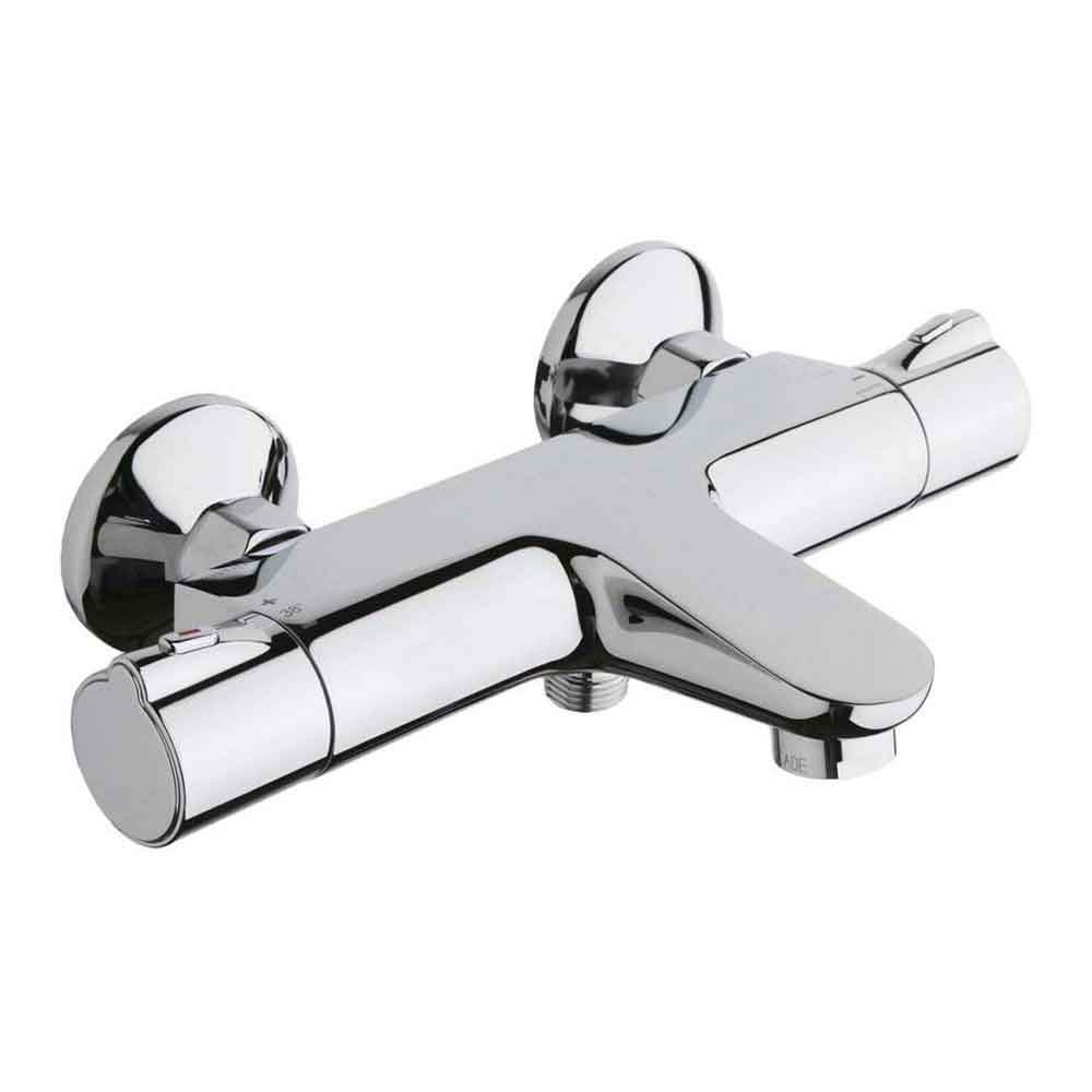 Crosswater Exposed Thermostatic Bath Shower Mixer with Integrated Bath Spout