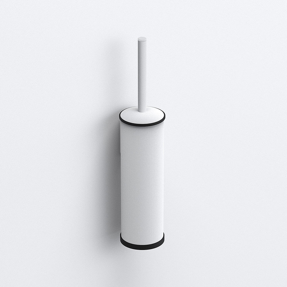 Sonia Tecno Project White Metal WC Brush Set - White
