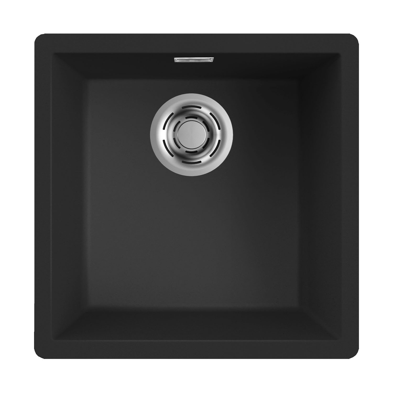 Reginox Multa 40 Single Bowl Granite Composite Inset / Undermount Kitchen Sink & Waste - 456 x 456mm
