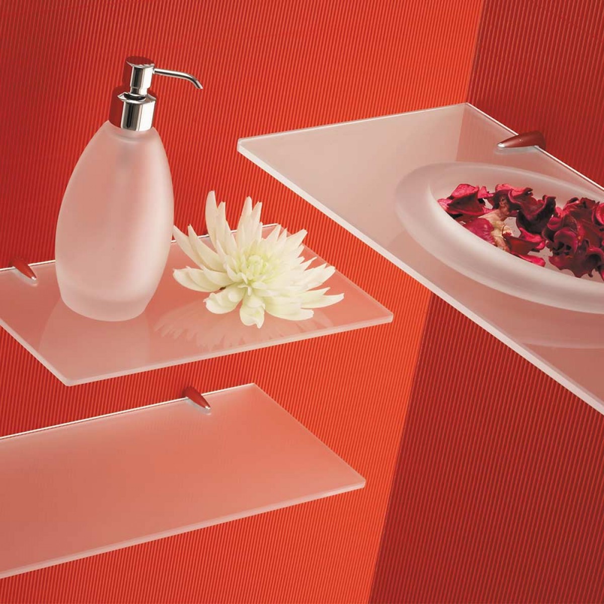 Gedy Artemis Glass Shelf - 600mm