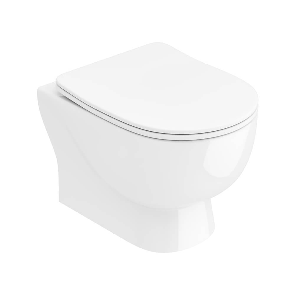 Harbour Serenity Rimless Wall Hung Toilet with Soft Close Seat