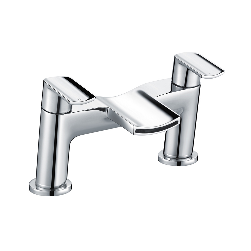 Vellamo Poise Deck Mounted Bath Filler - Chrome