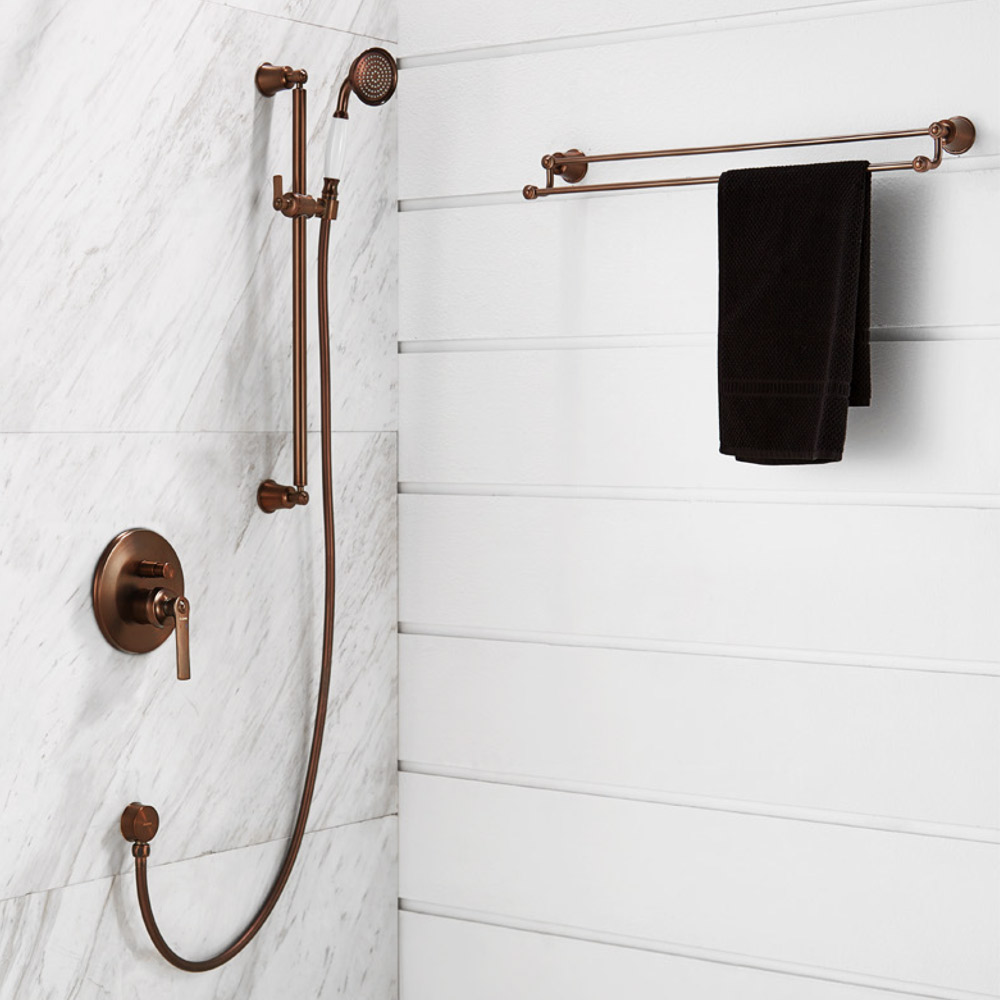 Flova Liberty Slide Rail Kit with Single Function Handset - Oil Rubbed Bronze