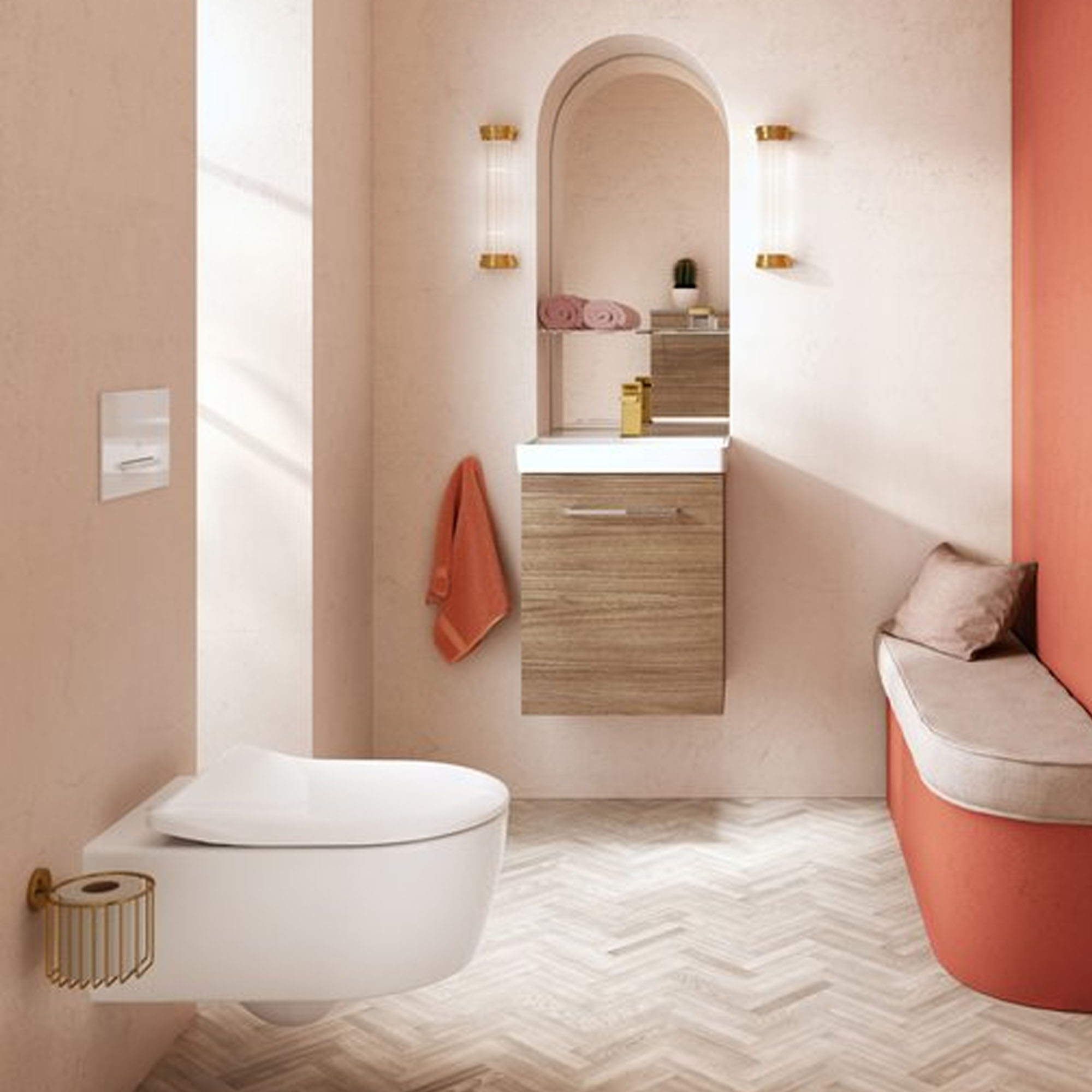 Villeroy & Boch Avento Rimless Wall Mounted Toilet & Soft Close Toilet Seat