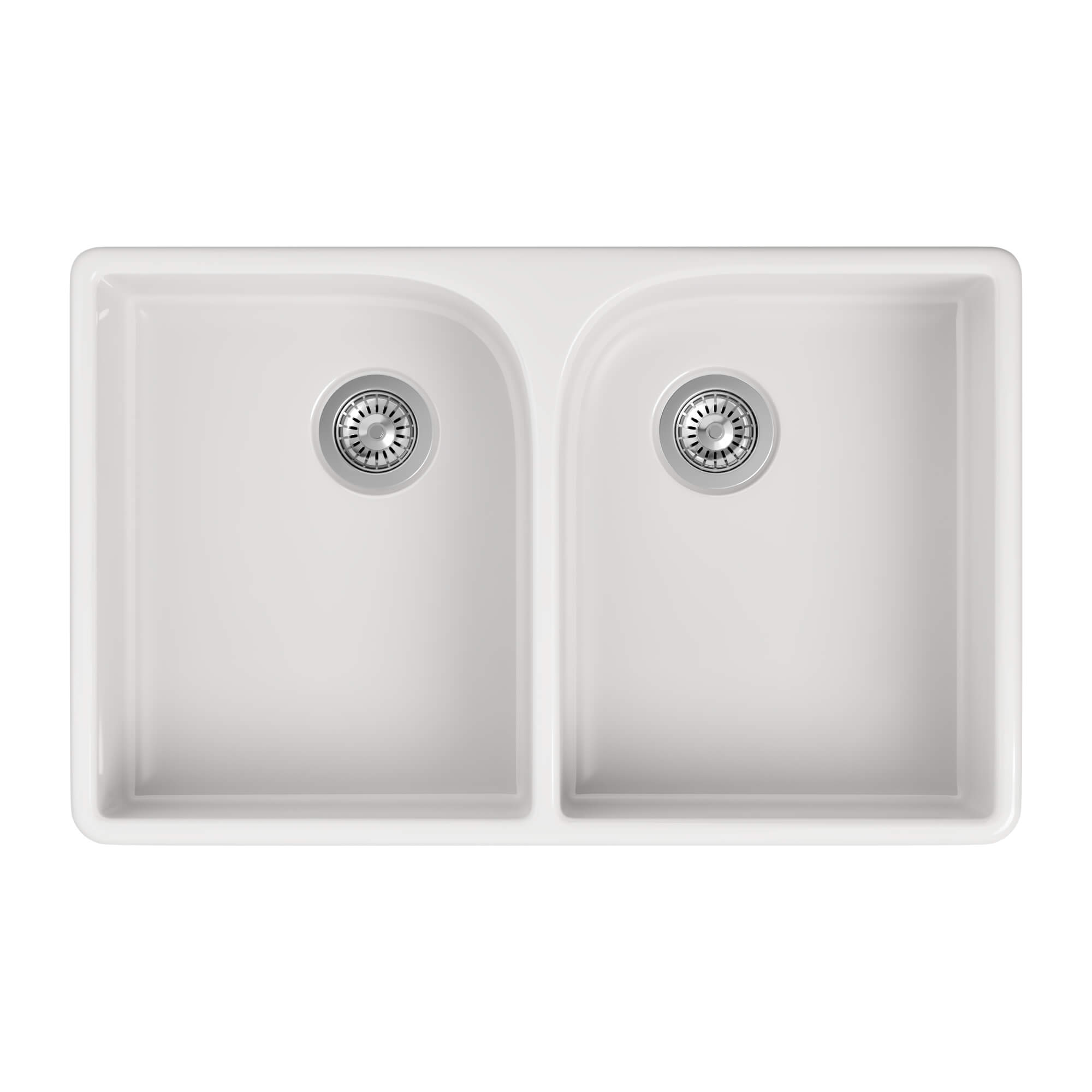 Butler & Rose Ceramic Fireclay Double Belfast Kitchen Sink - 795 x 500mm