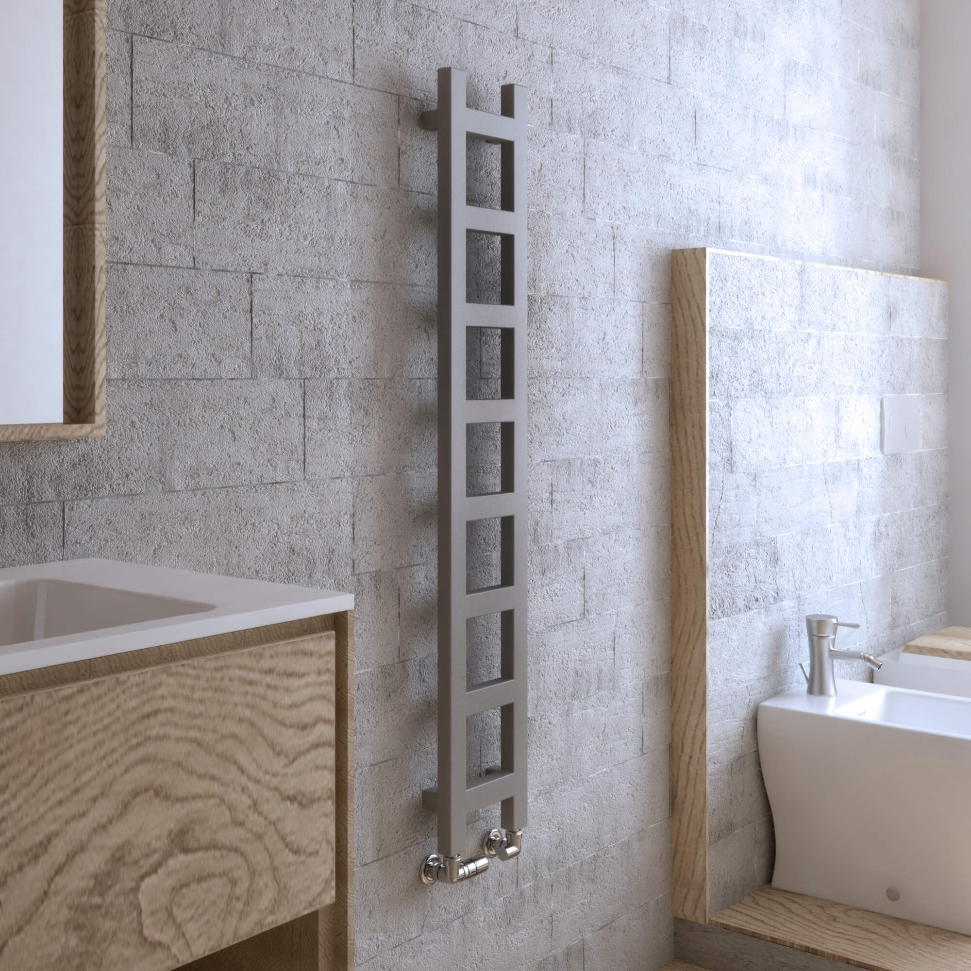 Terma Easy Ladder Heated Towel Rail - Sparkling Gravel - 3 Sizes