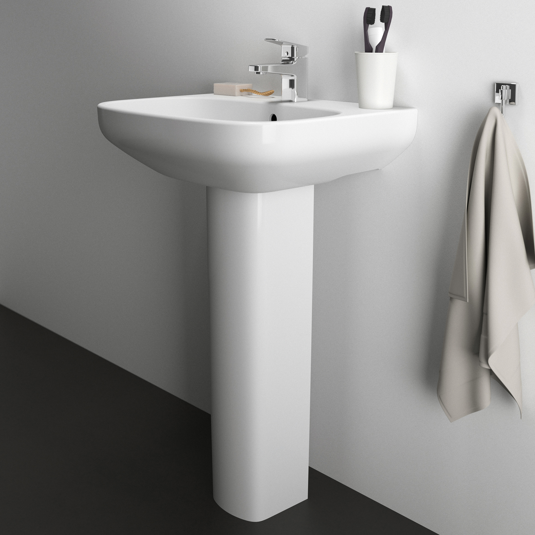 Ideal Standard i.life A Basin & Pedestal
