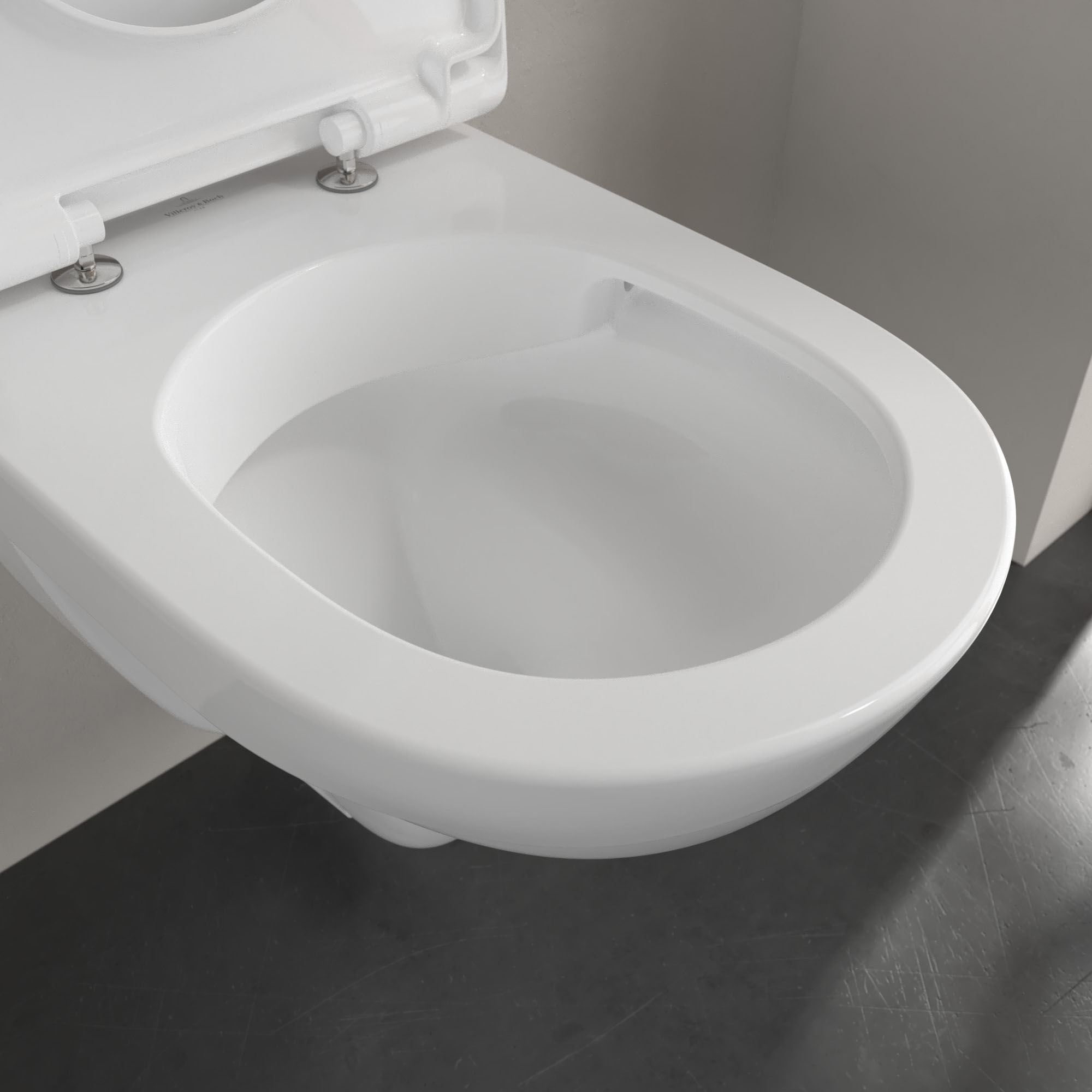 Villeroy & Boch O.novo Rimless Wall Hung Toilet & Soft Close Seat