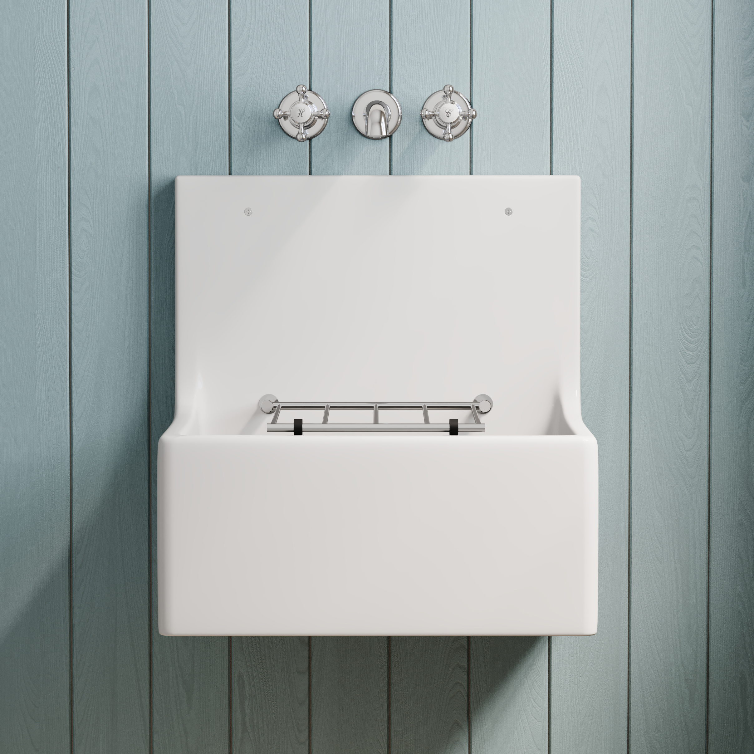 Butler & Rose Ceramic Fireclay Cleaner Sink - 515 x 393mm