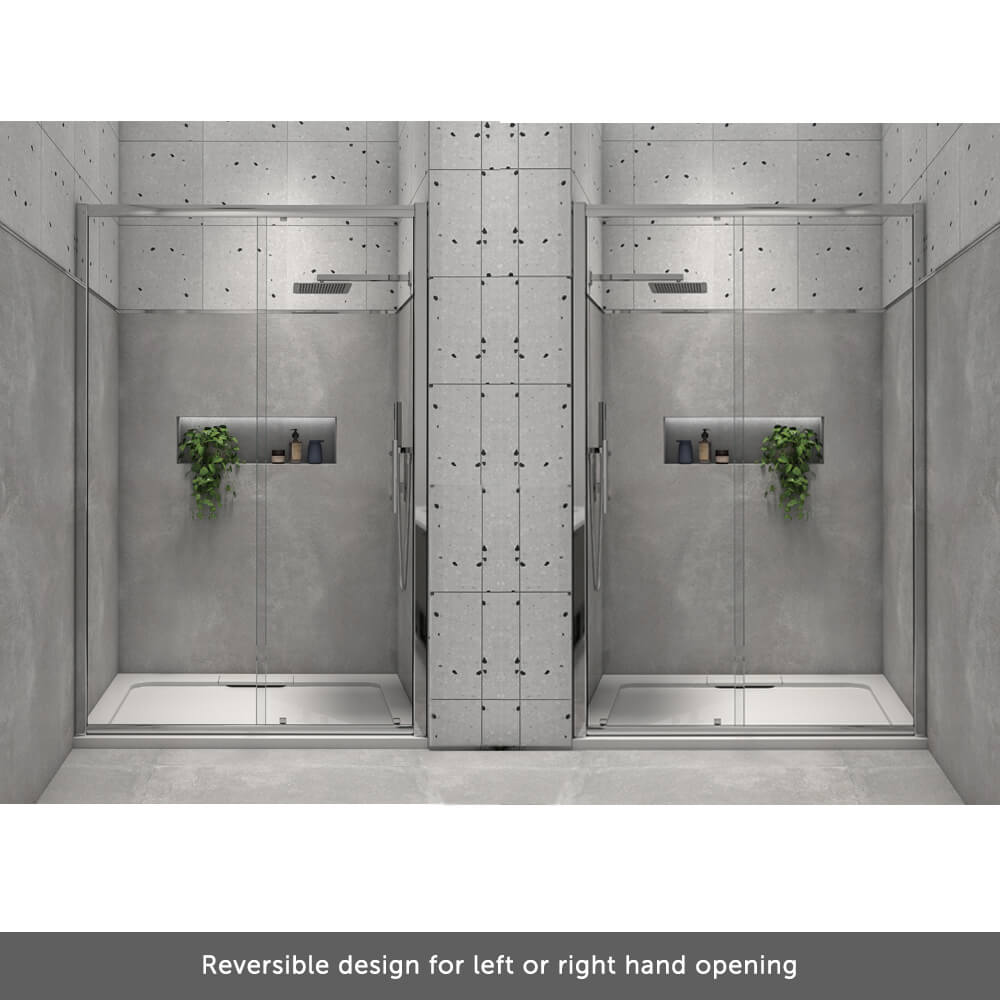 Harbour i8 Easy Clean 8mm Sliding Shower Door & Optional Side Panel