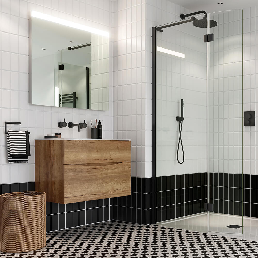 Crosswater MPRO Shower Handset with Wall Outlet and Hose