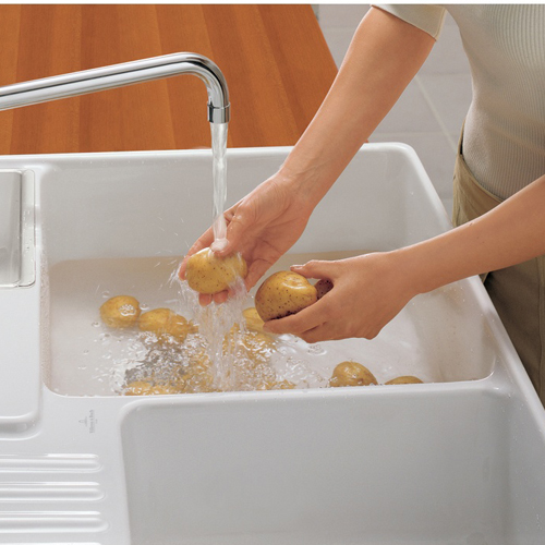 Villeroy & Boch Butler 90 Alpine White Ceramic 1.75 Bowl Belfast Sink - 895 x 630mm