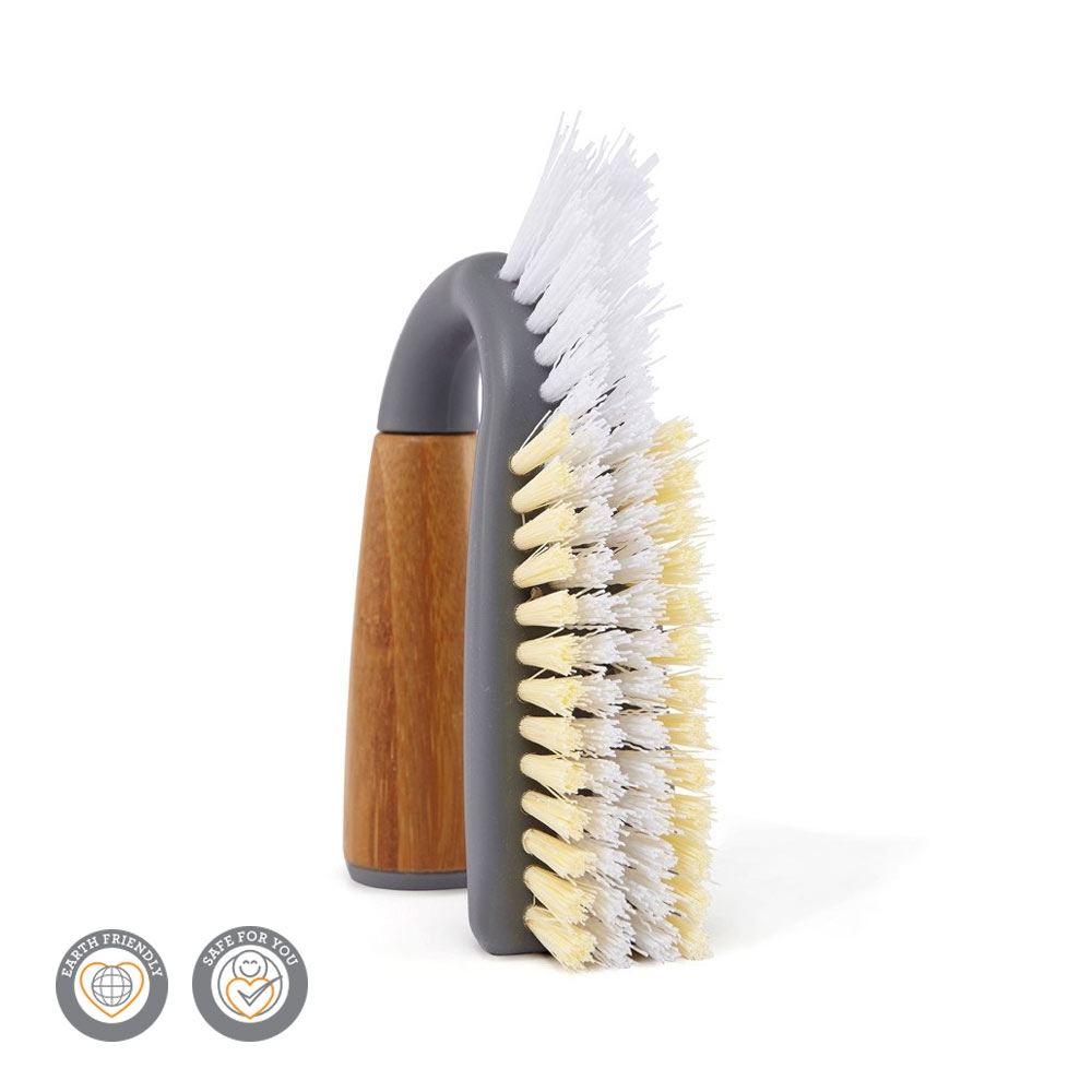 Full Circle Grunge Buster Grout & Tile Brush - Grey