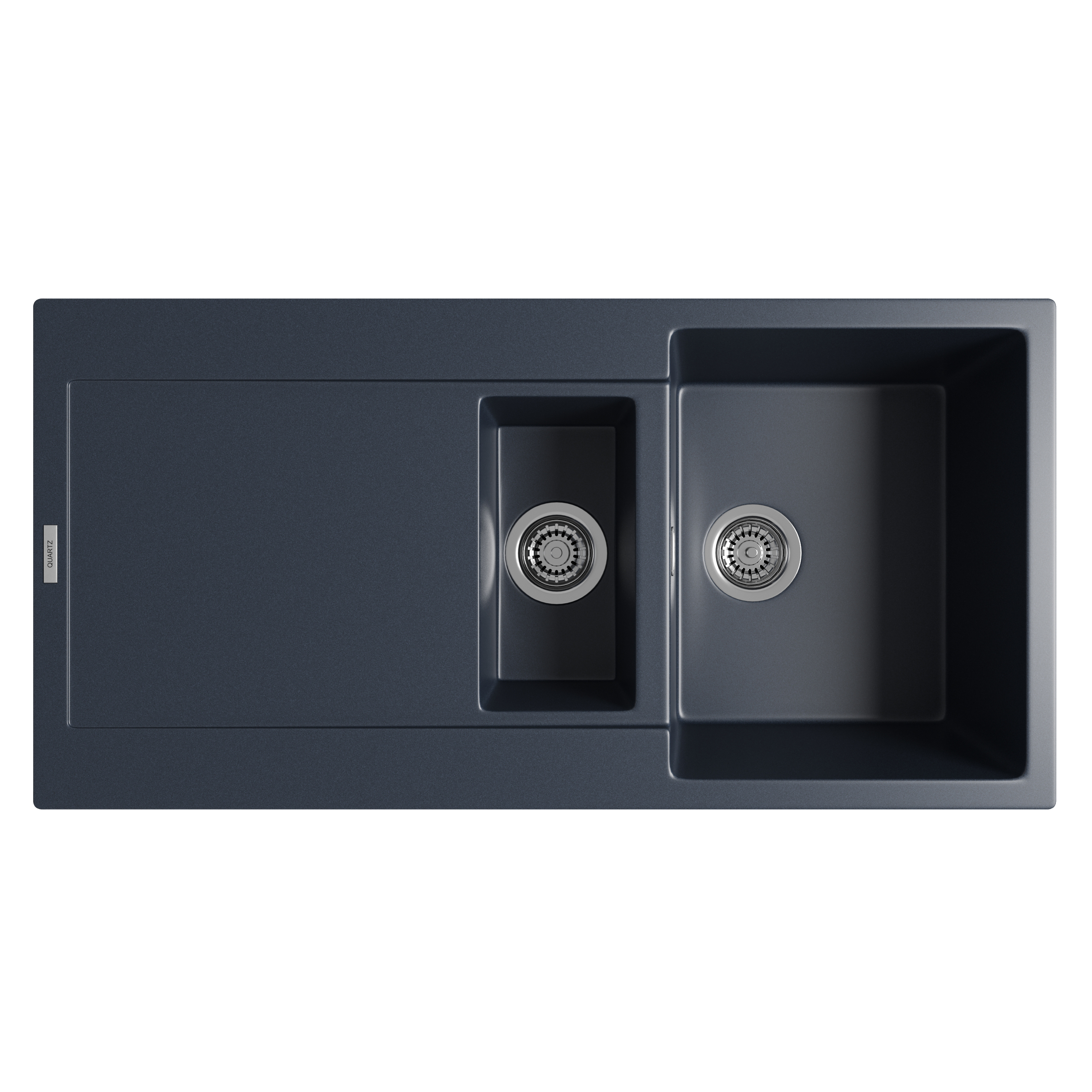 Vellamo Rocca 1.5 Bowl Granite Composite Inset Kitchen Sink & Waste - 1000 x 500mm