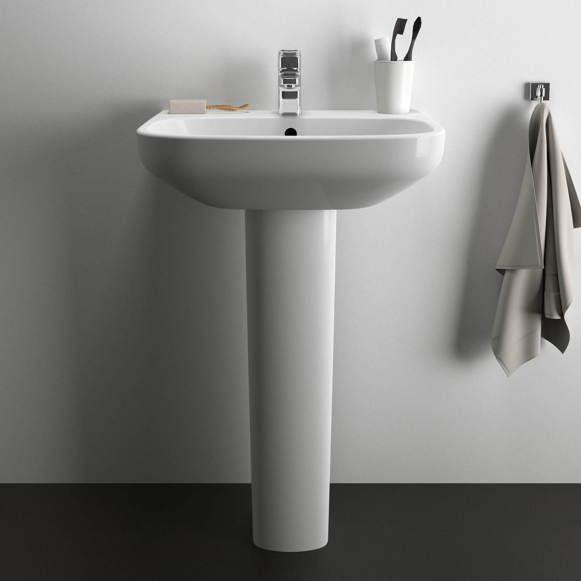Ideal Standard i.life A Basin & Pedestal