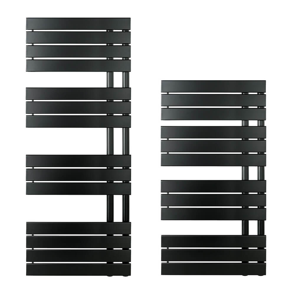 EliteHeat Steel Open-Side Heated Towel Rail - Matt Black