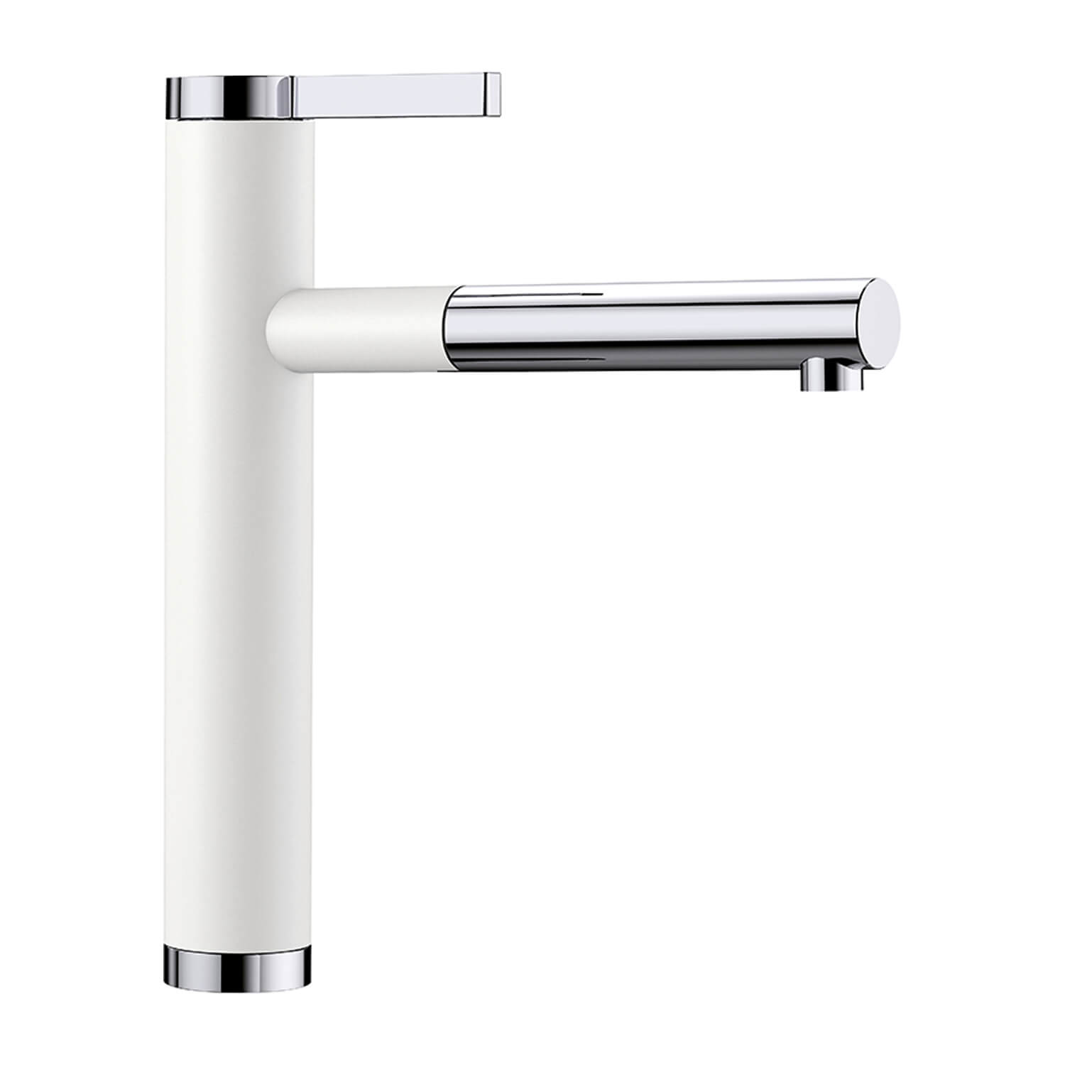 Blanco Linee-S Single Lever Pull Out Kitchen Mixer Tap with Silgranit Matching Finish