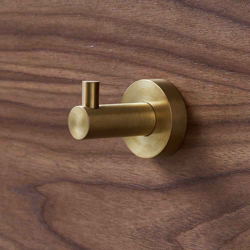 Britton Bathrooms Hoxton Robe Hook - Brushed Brass