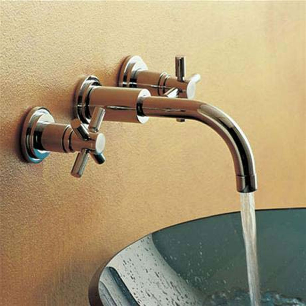 Hudson Reed Tec Crosshead Wall Mounted Basin Mixer