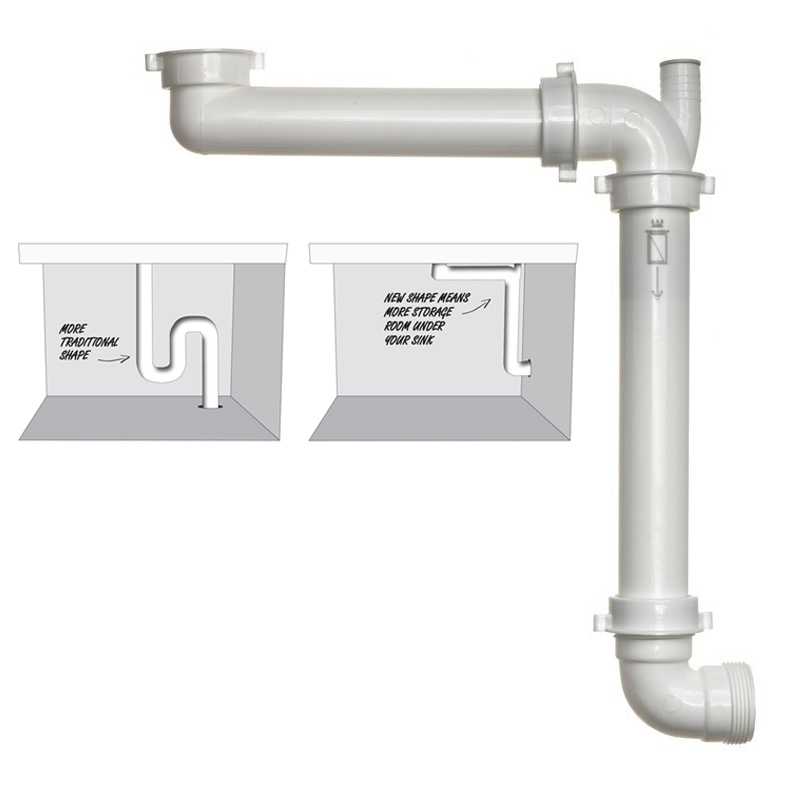 Reginox Panama Space Saving Plumbing Waste Syphon