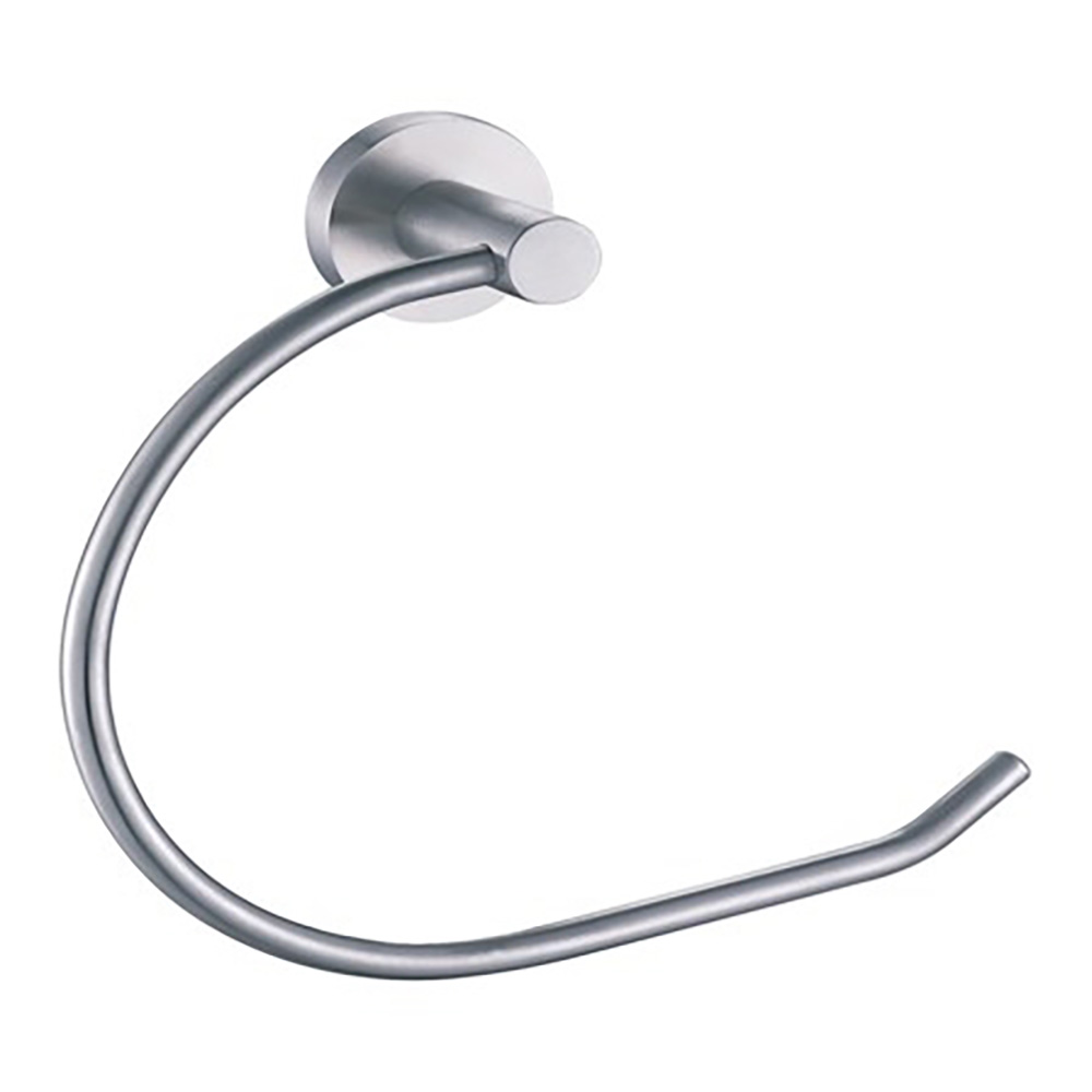 Inox Brushed Stainless Steel Wall Mounted Towel Ring