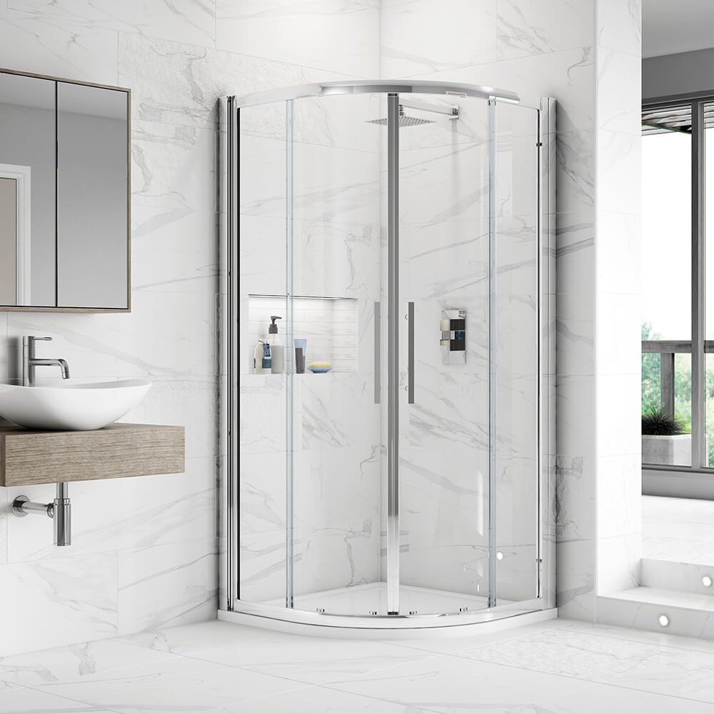 Vellamo 8mm Easy Clean Quadrant Shower Enclosure