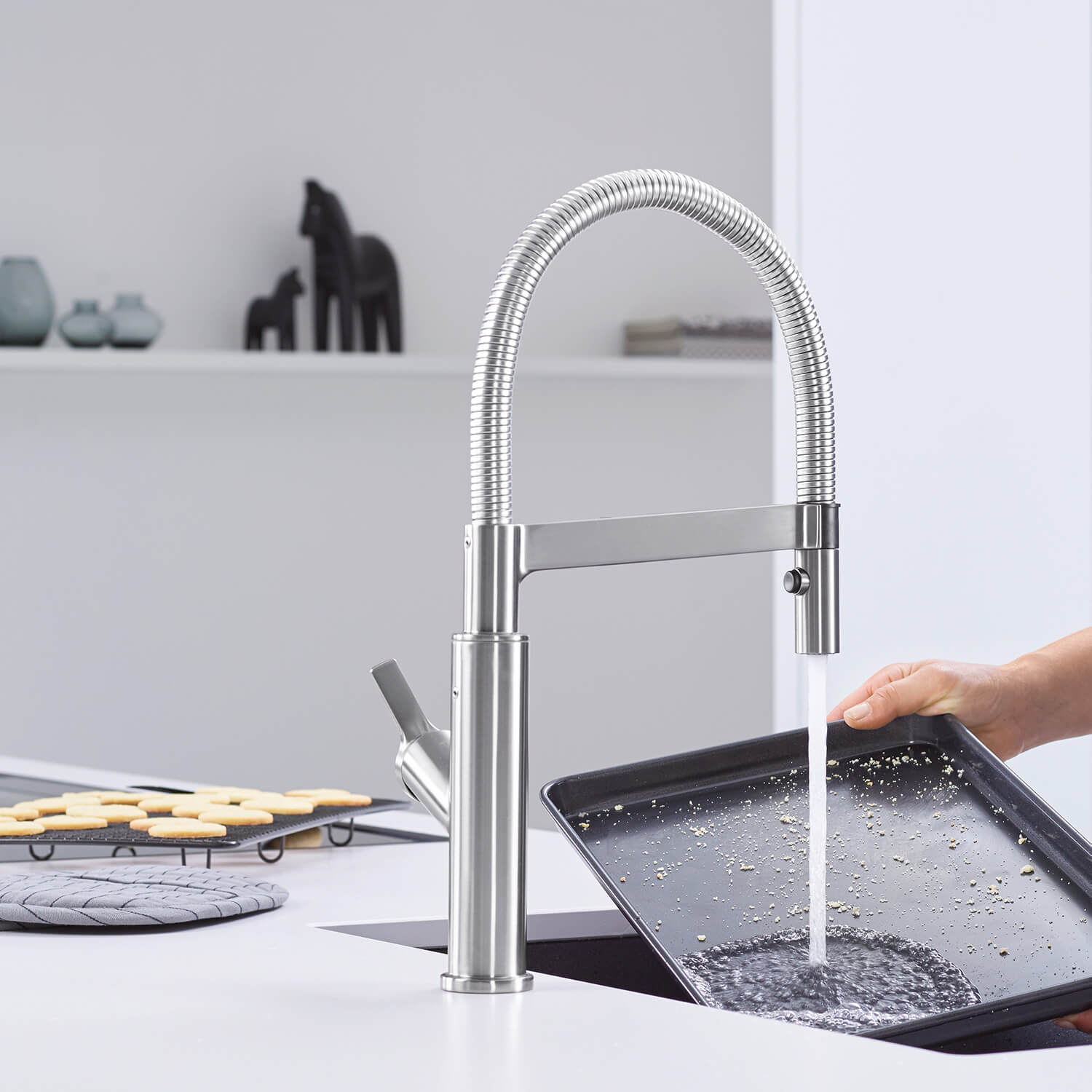 Blanco Solenta-S Semi-Professional Pull Out Kitchen Mixer Spray Tap