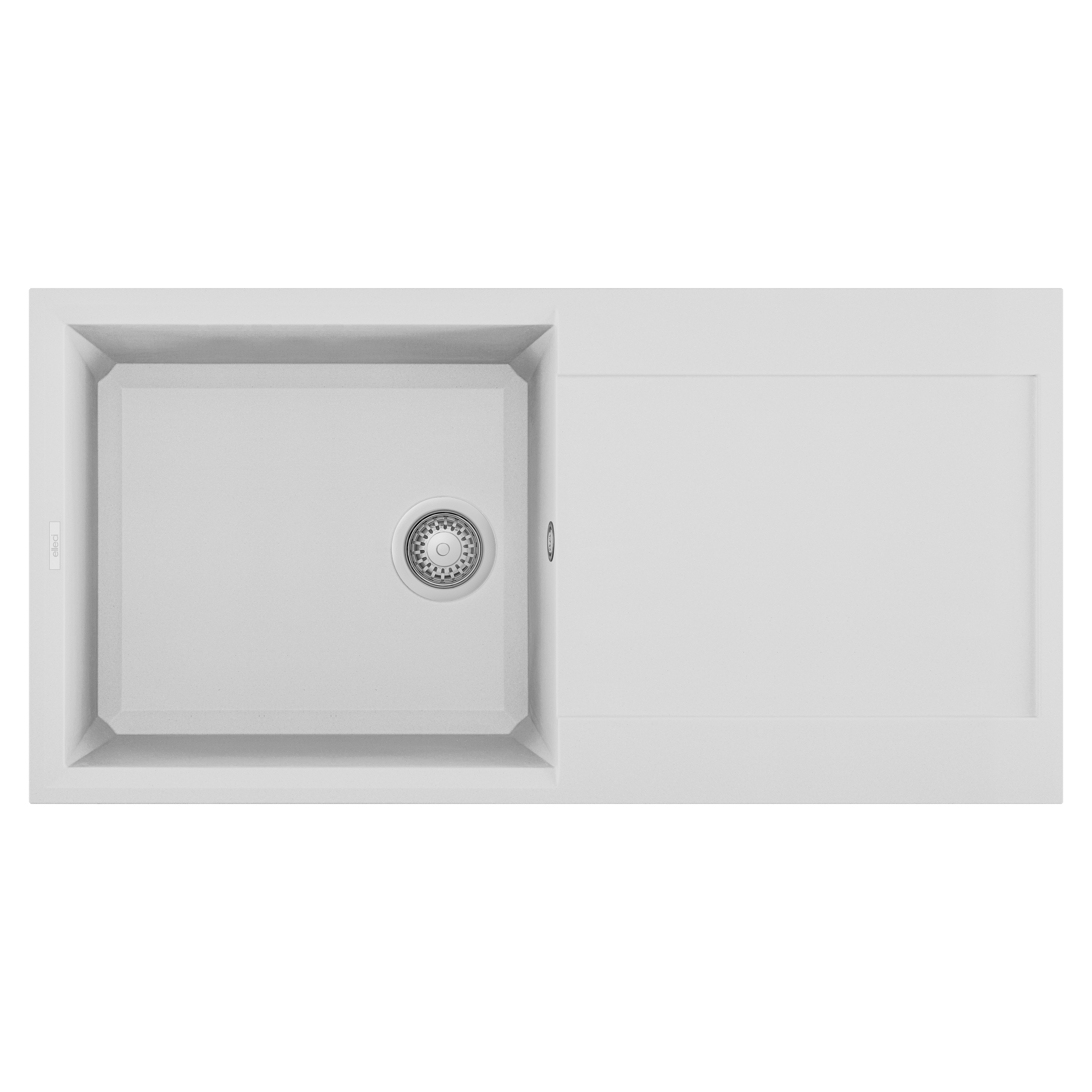 Reginox Elleci Easy 480 Large Single Bowl Granite Composite Inset Kitchen Sink & Waste - 1000 x 500mm