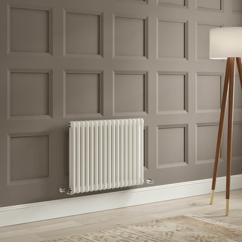 Brenton Olympus Horizontal 2 Column Radiator - White