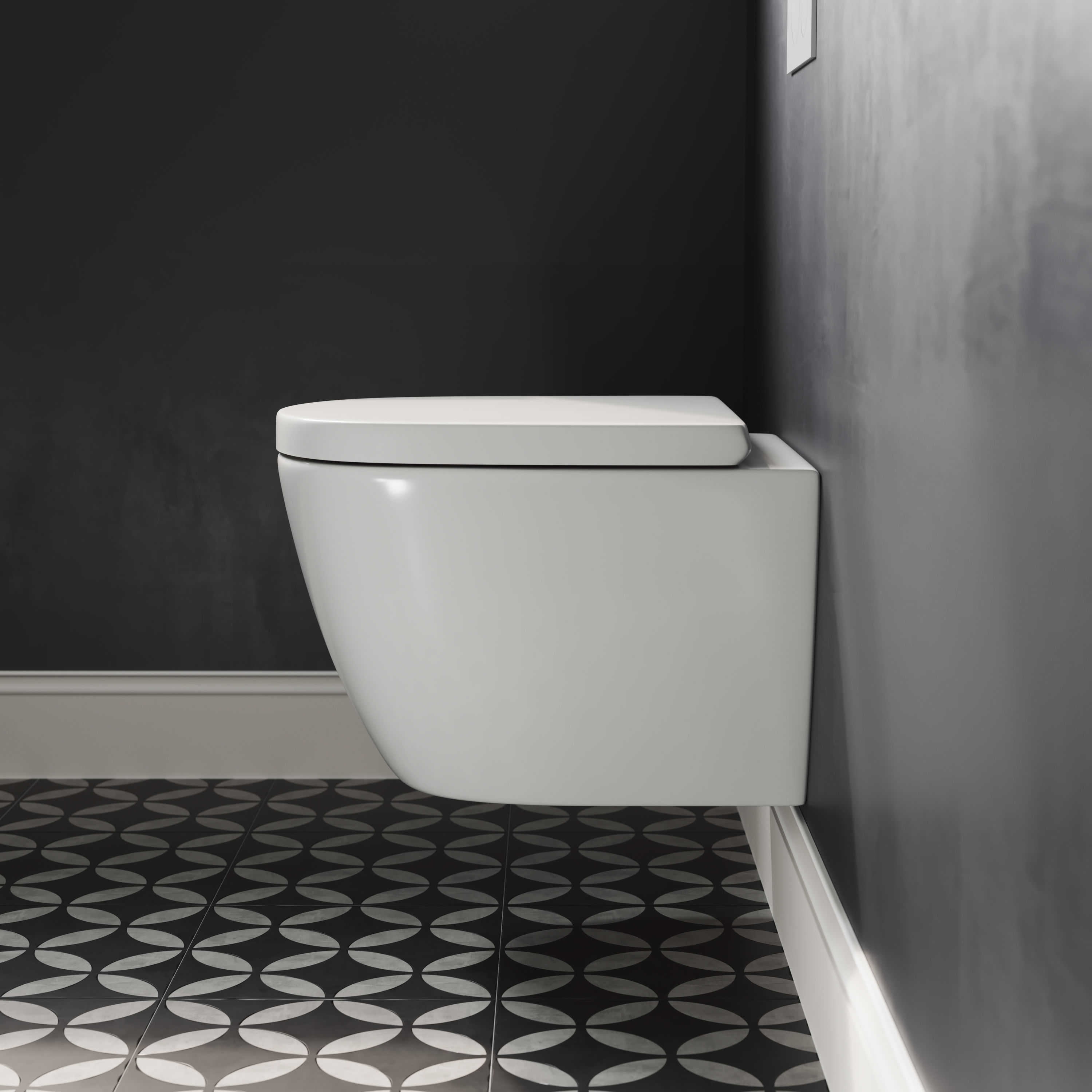 Harbour Clarity Rimless Wall Hung Toilet & Soft Close Seat