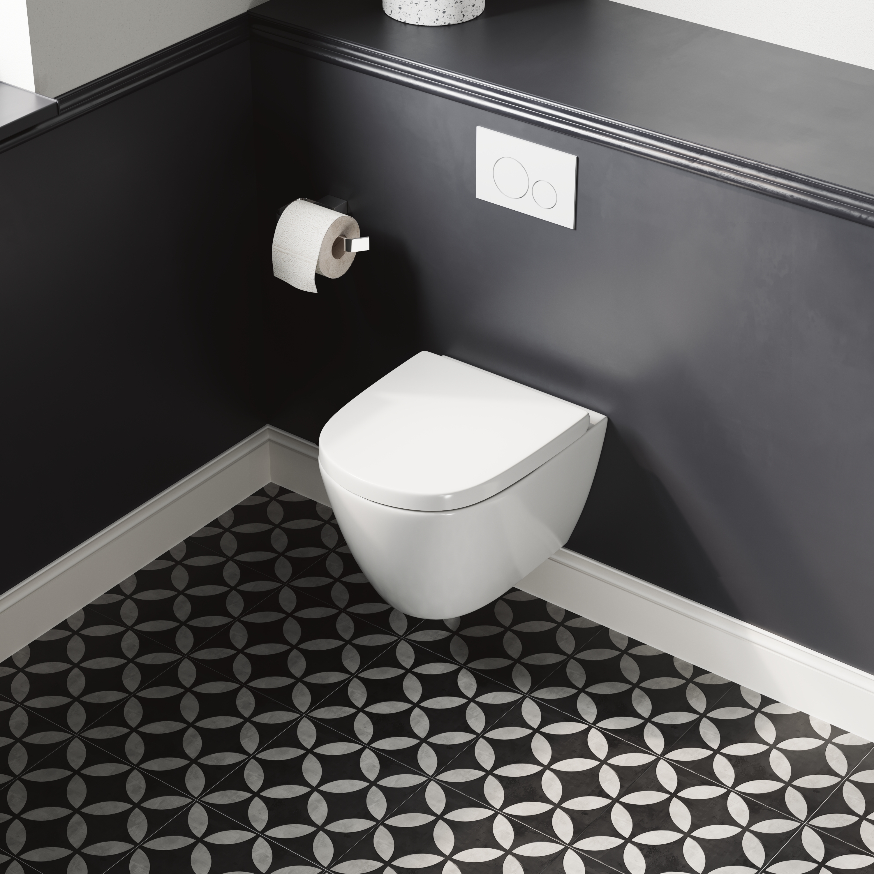 Harbour Clarity Rimless Wall Hung Toilet & Soft Close Seat