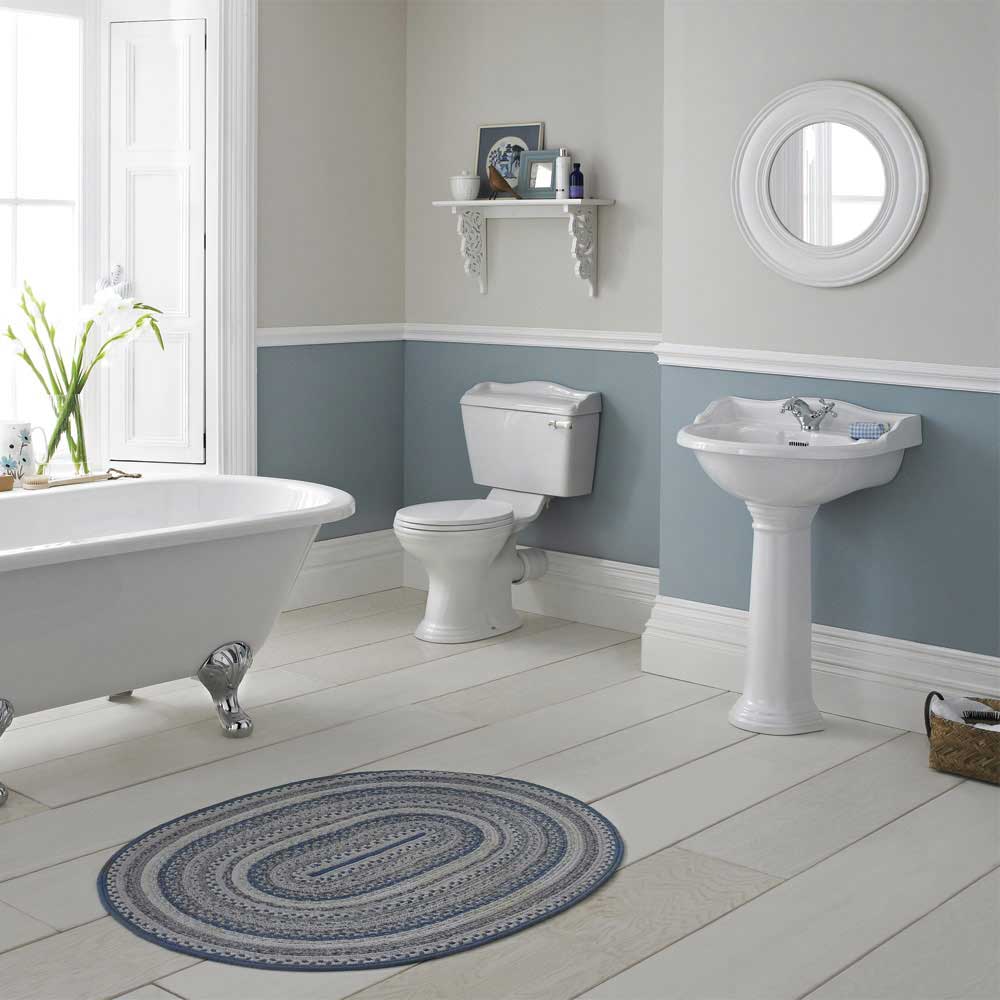 Butler & Rose Benedict 600mm Full Pedestal & Basin - 1 Tap Hole