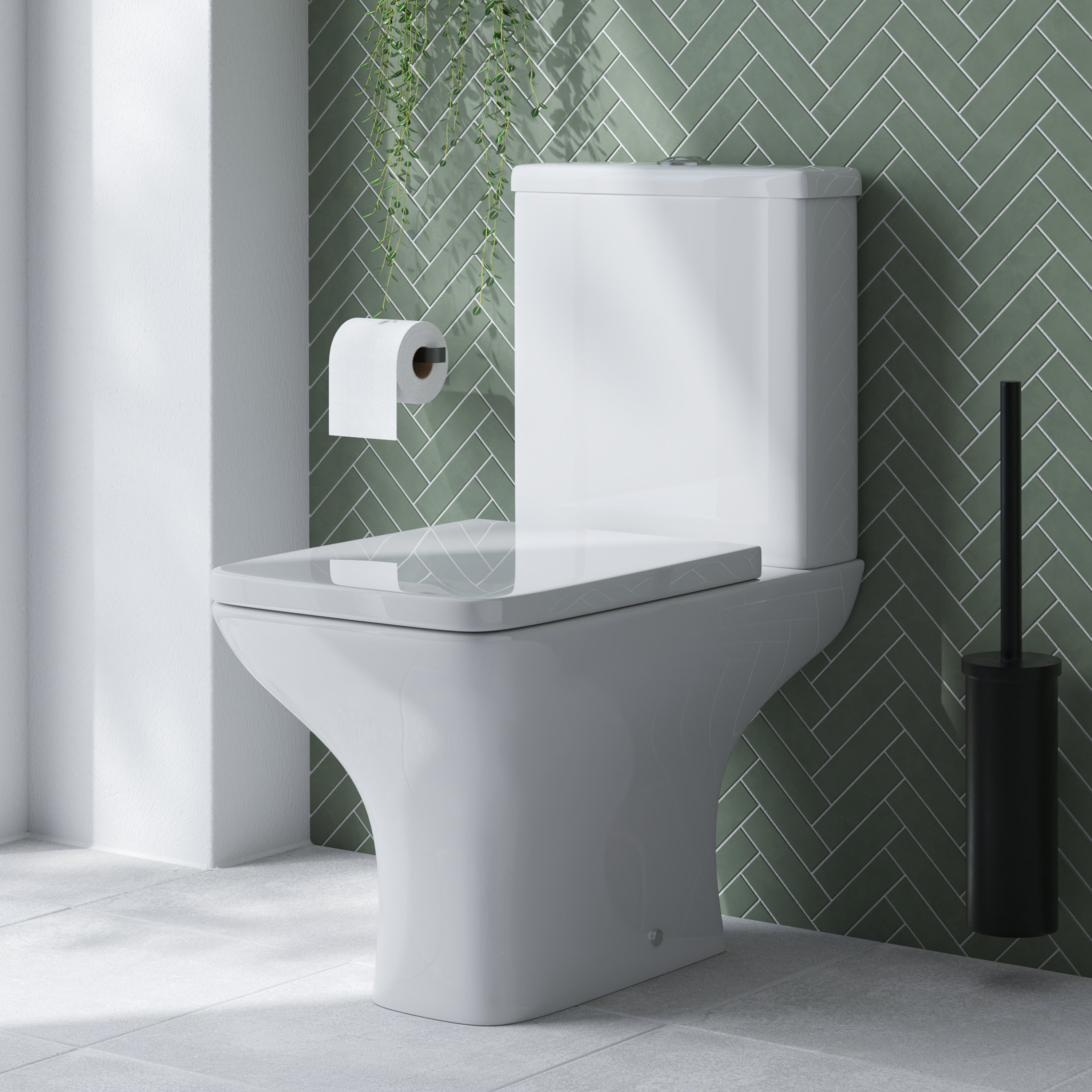 Emily Modern Bathroom Suite with Rimless Toilet 