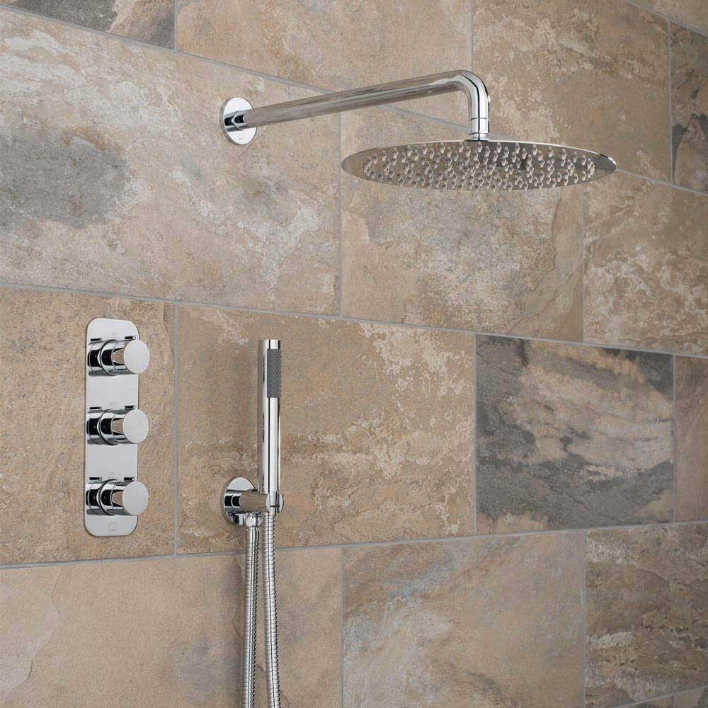 Vado Tablet Altitude Vertical Concealed Thermostatic Shower Valve Package 9