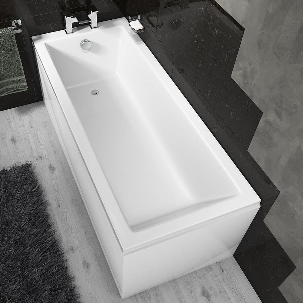 Harbour Pool Single End Straight 1700mm x 700mm Standard Bath - Square Style