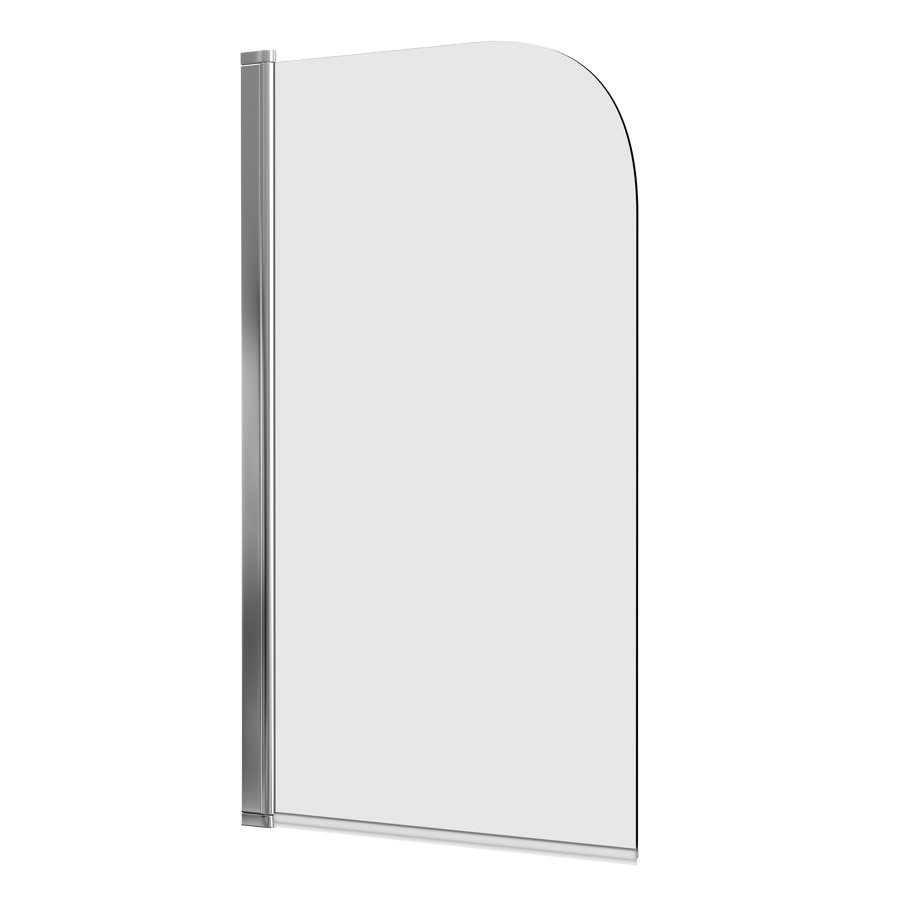 Vellamo Curved Corner Single Hinged Bath Screen - 1400 x 800mm