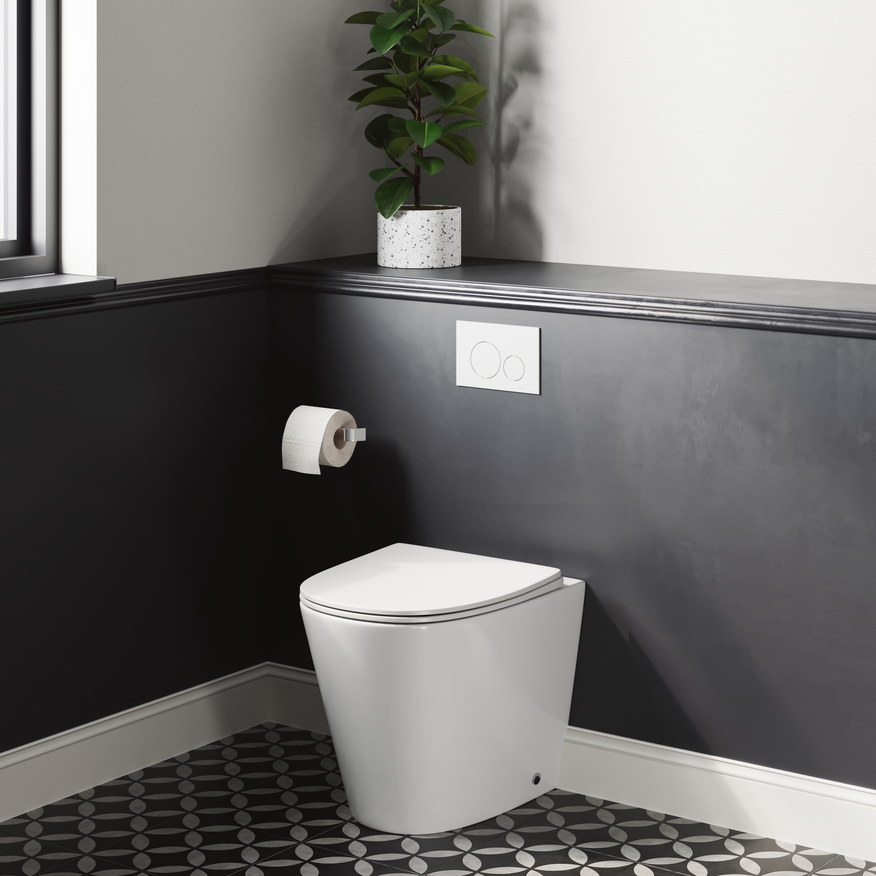 Harbour Clarity Back to Wall Rimless Toilet & Soft Close Seat